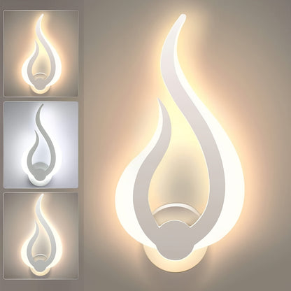 Lámpara de Pared LED Modern Flame | Aplique de 10W Luz Cálida Blanca