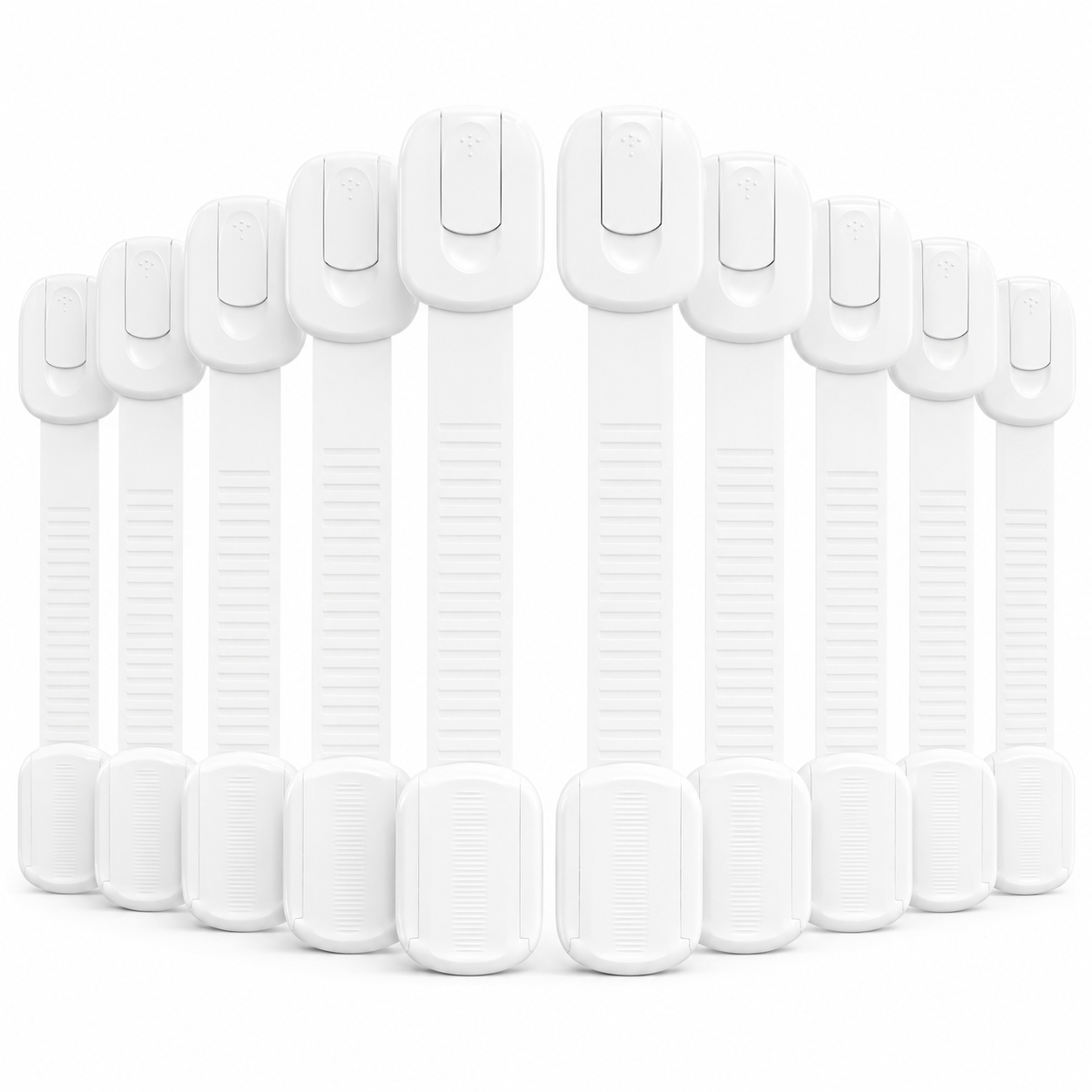 Baby Proof Cabinet Locks Child Safety Adhesive Straps - Image 6