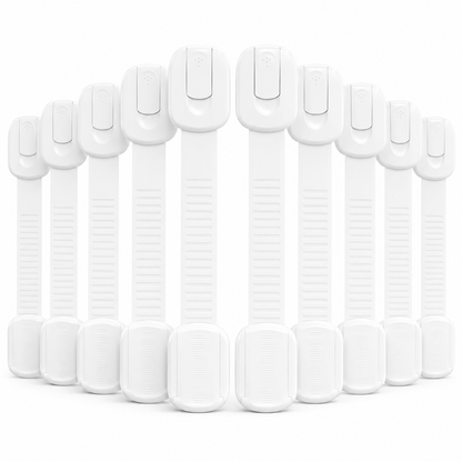 Baby Proof Cabinet Locks Child Safety Adhesive Straps - Image 6