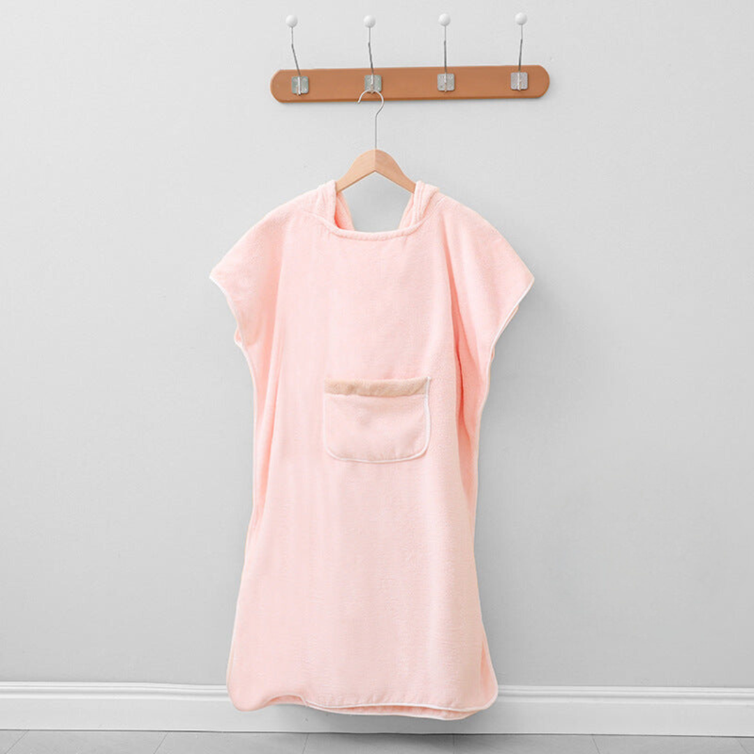 Bathrobe Poncho Hooded Pocket Design - Image 4