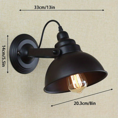 Lampada da parete vintage industriale | Applique in metallo retrò