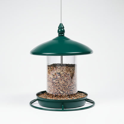 Metal Bird Feeder 360 Degree Perch Easy Refilling Cleaning