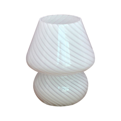 Lampă din sticlă în stil Murano | Lumină de masă cu USB dimabilă