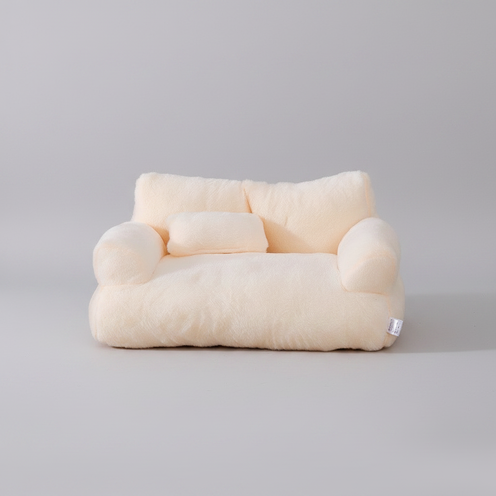 Calming Pet Sofa Soft Relax Zipper Design Cat Couch - Image 4