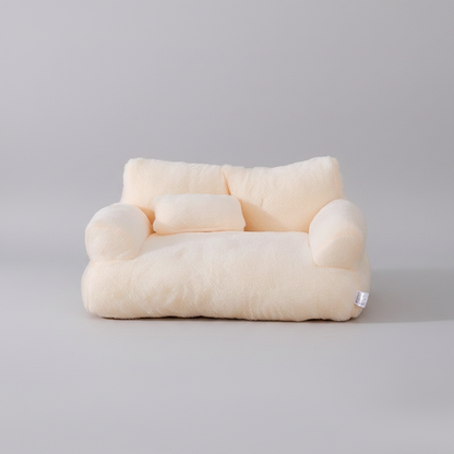 Calming Pet Sofa Soft Relax Zipper Design Cat Couch - Image 4