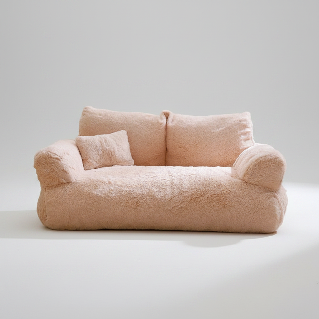 Calming Pet Sofa Soft Relax Zipper Design Cat Couch - Image 5