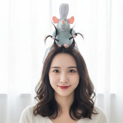 Cartoon Plush Headband Toy Cosplay Playful Anime Hair Accessories - Image 3