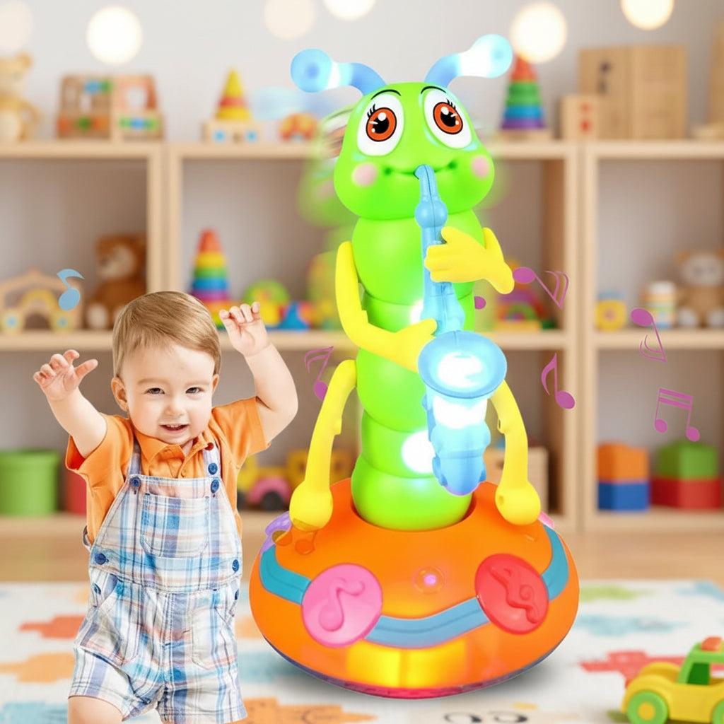 Kinder Tanzende Raupe Spielzeug Musikalisch Leuchtendes Babyspielzeug