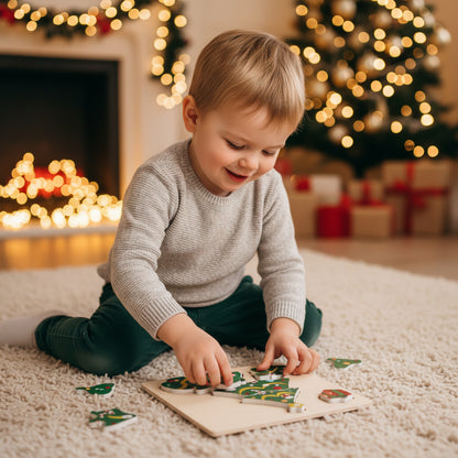 Christmas Puzzle Set Fun Activity Holiday Themed - Image 4