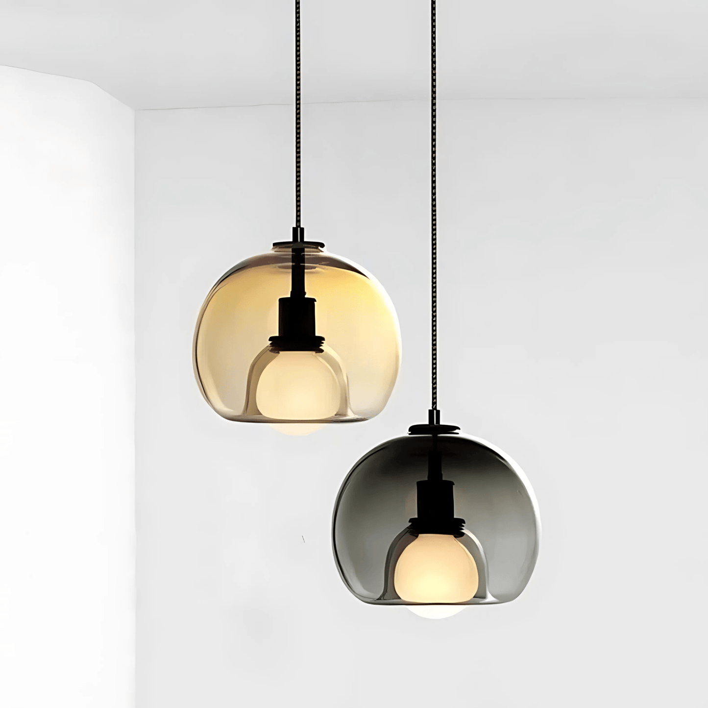 Lámpara Colgante de Vidrio Clyde | Elegancia Moderna Soplada a Mano