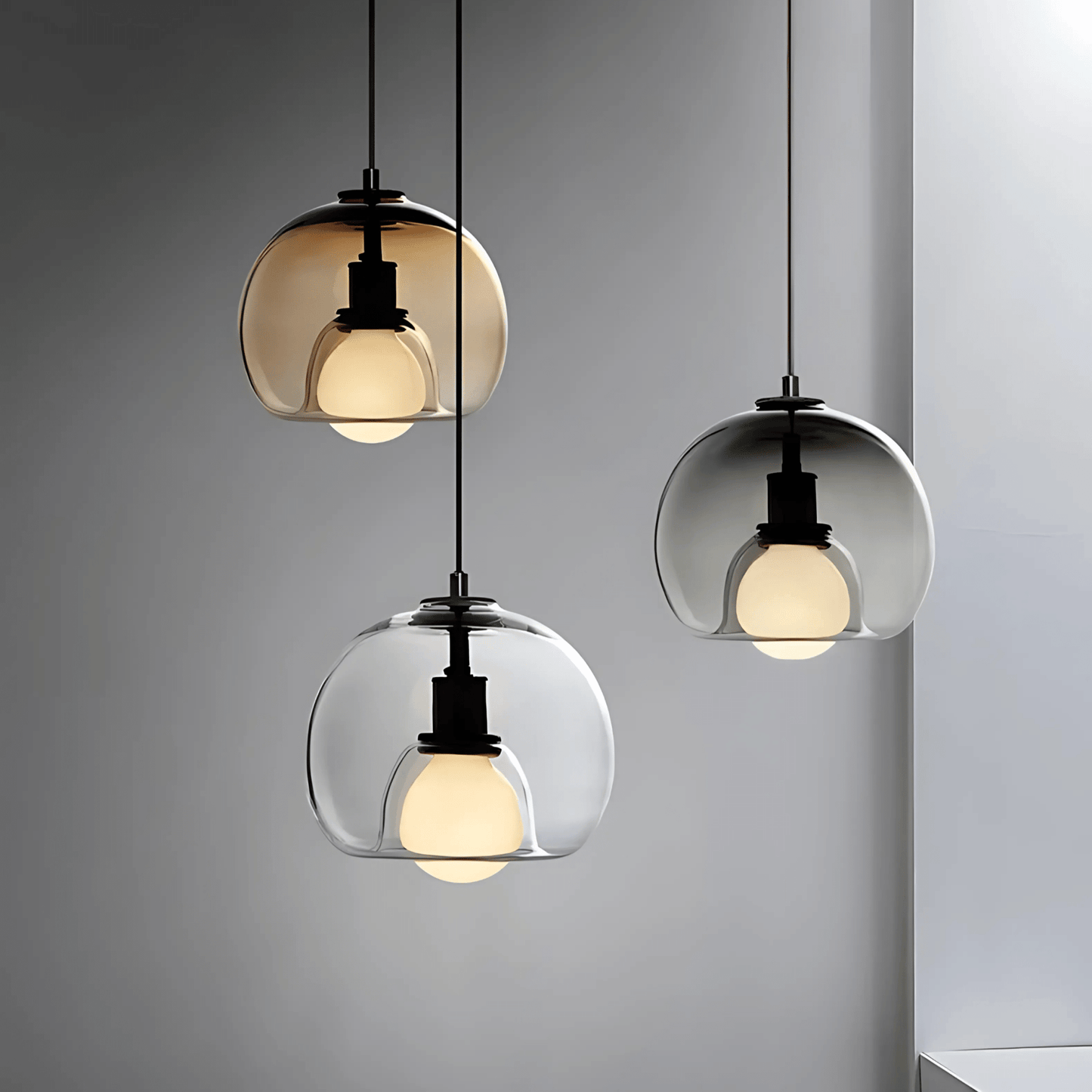 Lámpara Colgante de Vidrio Clyde | Elegancia Moderna Soplada a Mano