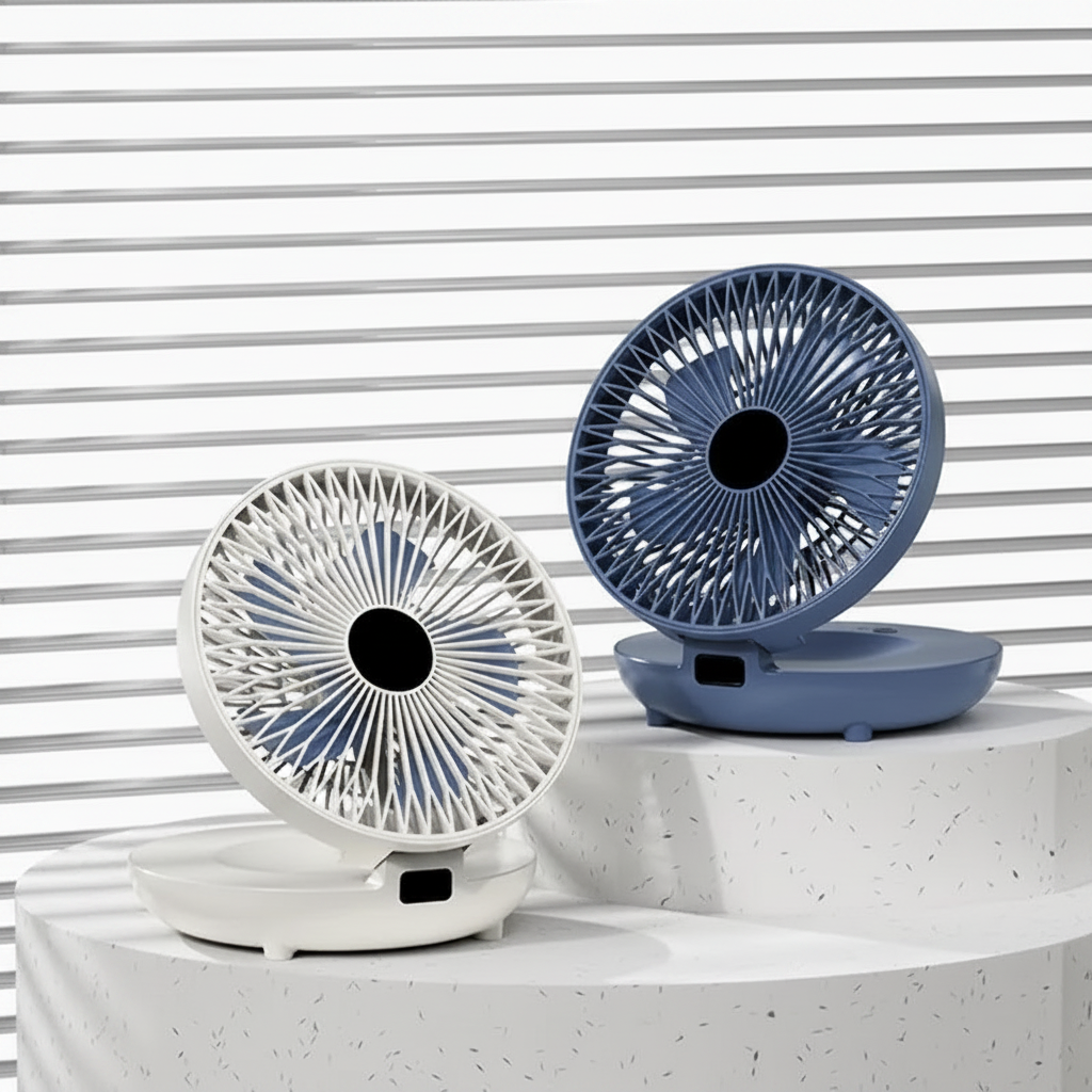 Cooling Blanket Oscillating Portable Fan Mesh Foldable - Image 1