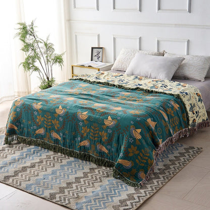 Cooling Throw Blanket Reversible Decorative Layered - Image 2