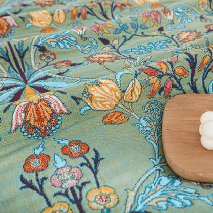 Cotton Blanket Reversible Throw Soft Woven Quilt - Image 3