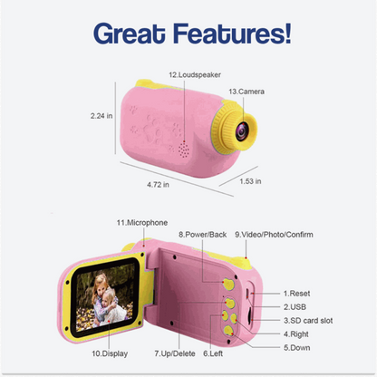 Creative Digital Kids Camera Educational Toy Recorder - Image 9
