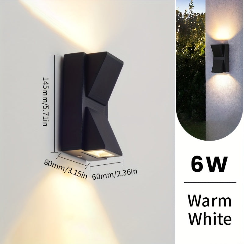 גוף תאורה קיר חיצוני מודרני LED | 3W / 6W תאורה דקורטיבית עמידה למים