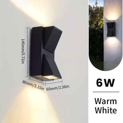 גוף תאורה קיר חיצוני מודרני LED | 3W / 6W תאורה דקורטיבית עמידה למים