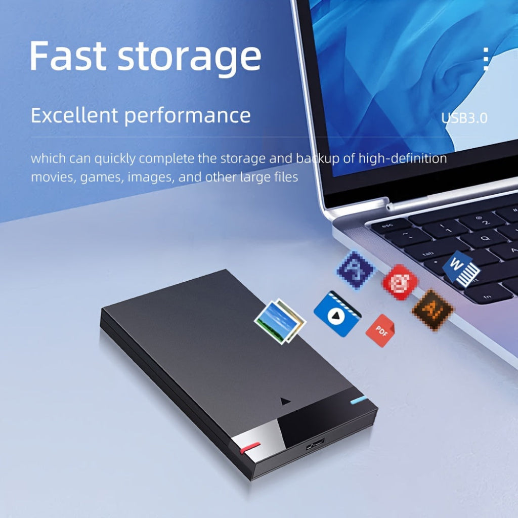 Externe tragbare SSD-Festplatte 320GB USB schlankes Speicher-Backup