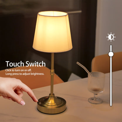 Dimmbares kabelloses Tischlicht | USB wiederaufladbar