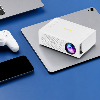 Proiettore Mini Portatile per Film e Giochi con Supporto 1080P