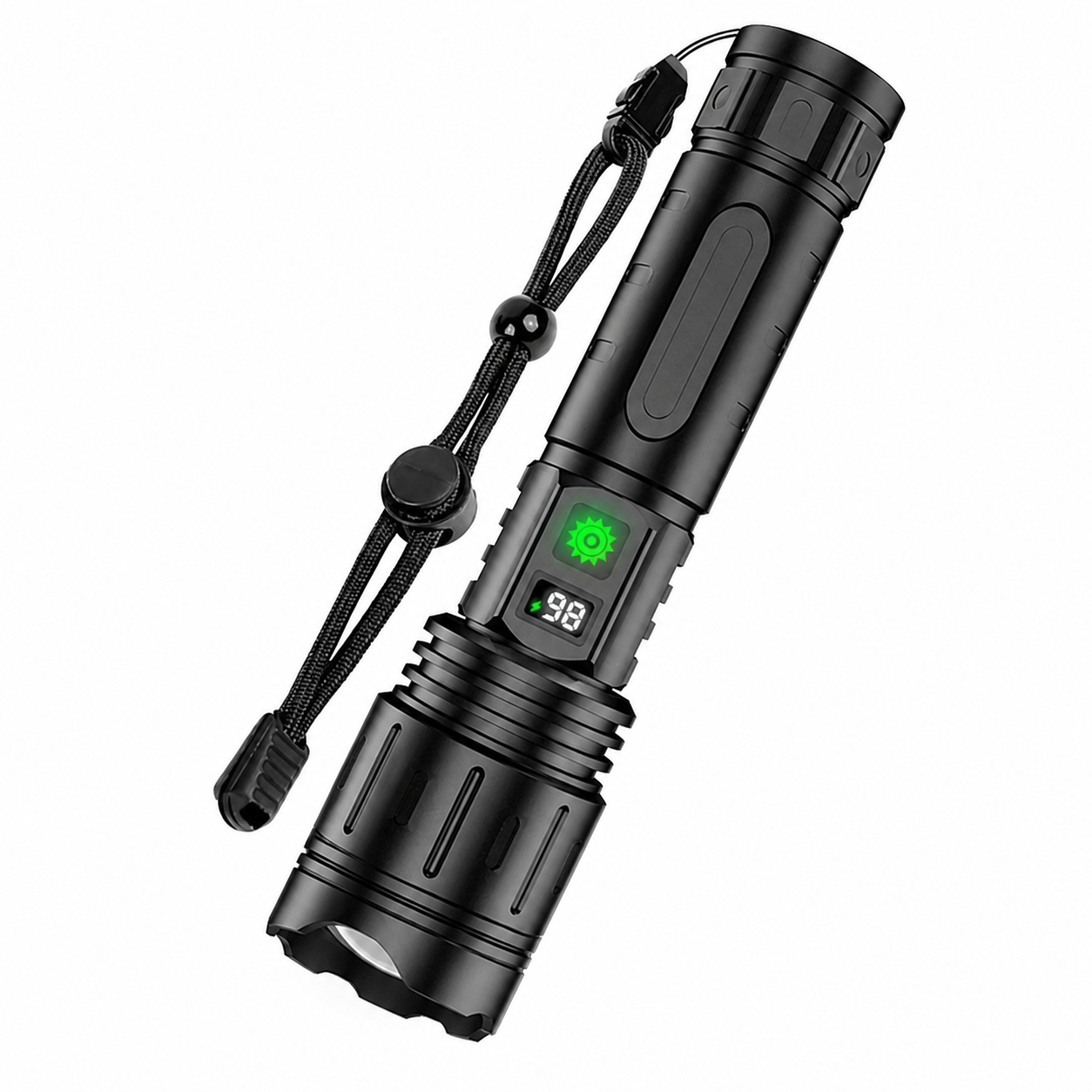 Taschenlampe Wiederaufladbar LED Taktische Leuchte Aluminium Außenstrahl