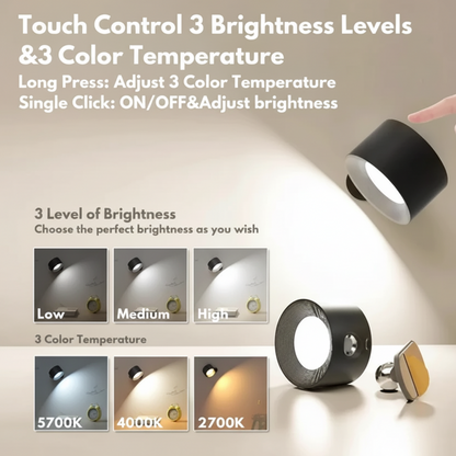 Applique Parete LED Ricaricabile Magnetica Orientabile