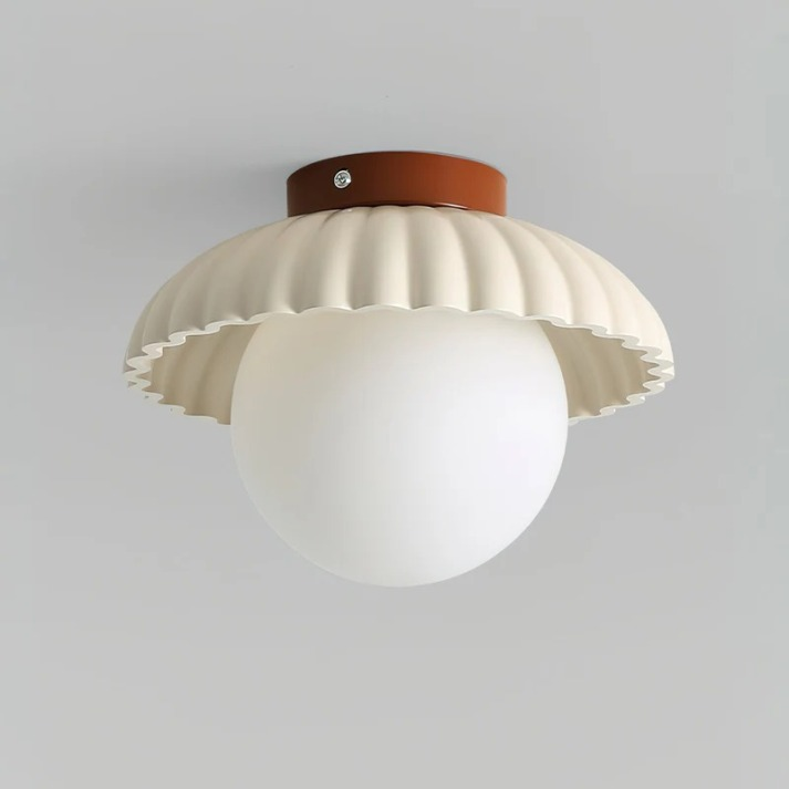 Lampada da soffitto per corridoio in ferro | Plafoniera moderna in vetro e metallo