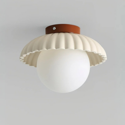 Lampada da soffitto per corridoio in ferro | Plafoniera moderna in vetro e metallo
