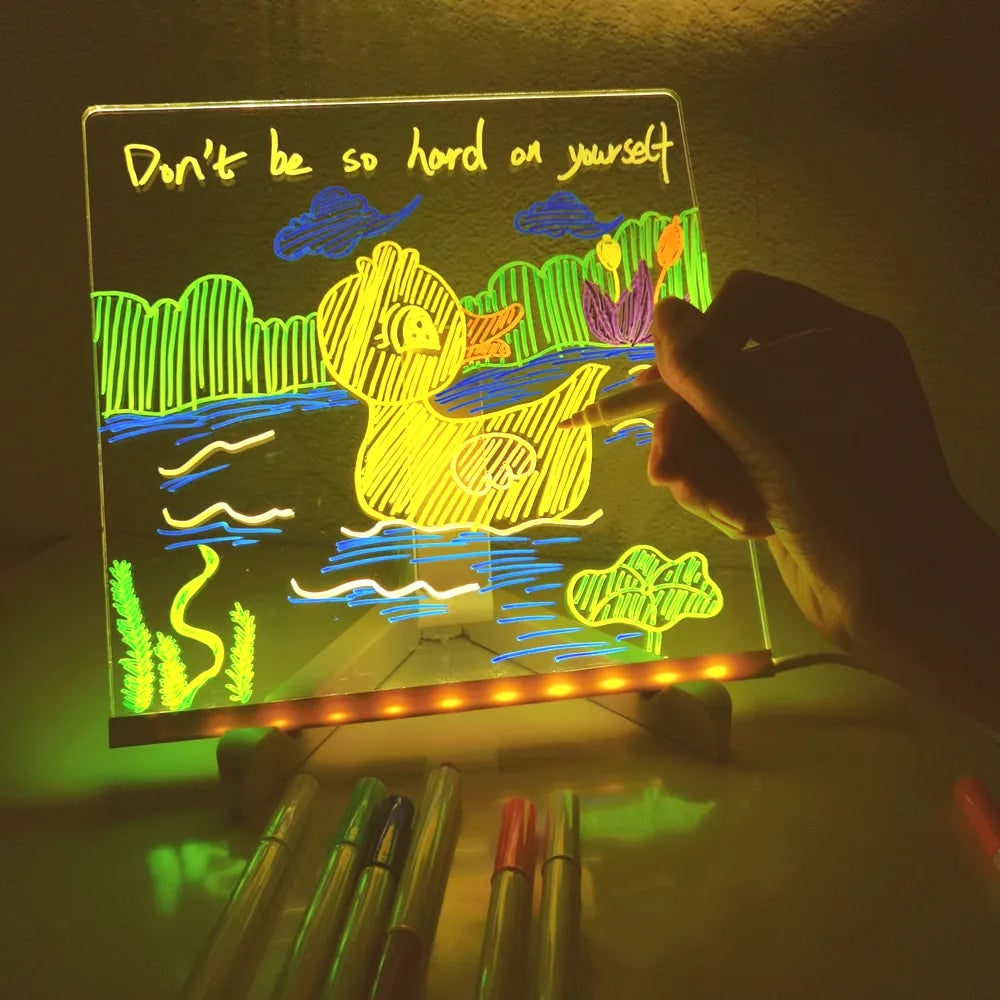 Drawing Tablet LED Drawing Board Light Up Art Display - Image 2