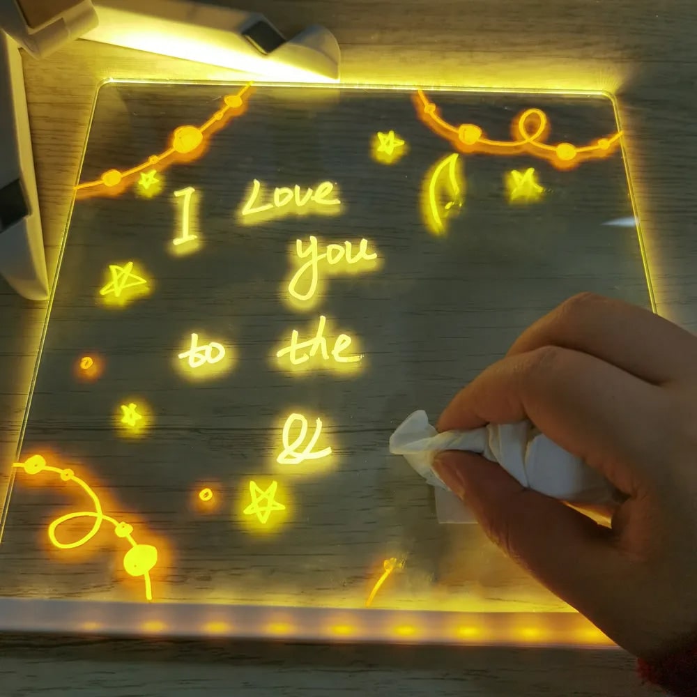 Drawing Tablet LED Drawing Board Light Up Art Display - Image 6