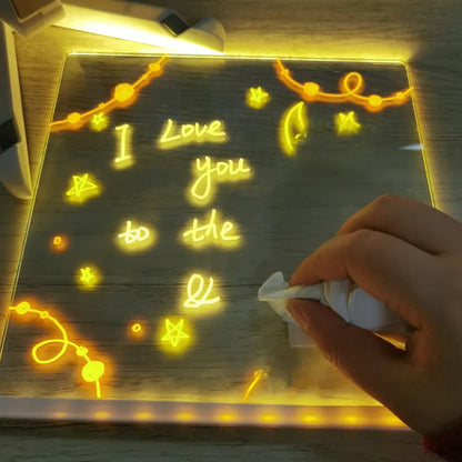 Drawing Tablet LED Drawing Board Light Up Art Display - Image 6