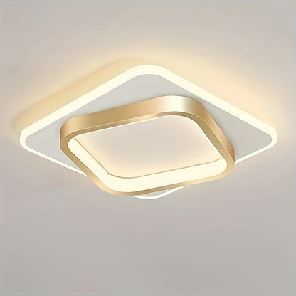 Lámpara de Techo LED Cuadrada Moderna | Luminaria Empotrada Geométrica Minimalista