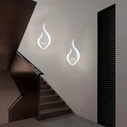 Lámpara de Pared LED Modern Flame | Aplique de 10W Luz Cálida Blanca