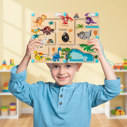 Educational Toy Toddlers Fine Motor Skills Dinosaur Maze - Image 3
