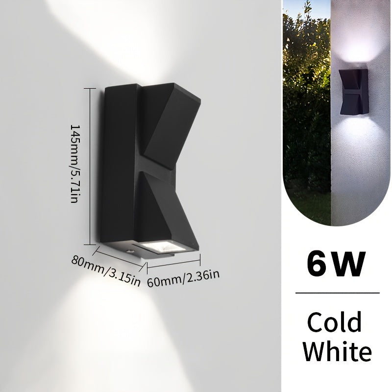 גוף תאורה קיר חיצוני מודרני LED | 3W / 6W תאורה דקורטיבית עמידה למים