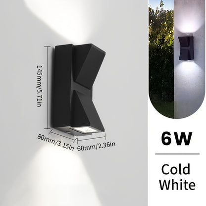 גוף תאורה קיר חיצוני מודרני LED | 3W / 6W תאורה דקורטיבית עמידה למים