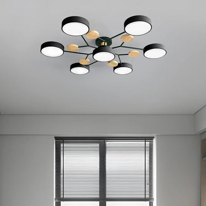 Energy Efficient Semi Flush Ceiling Light LED Chandelier - Image 14