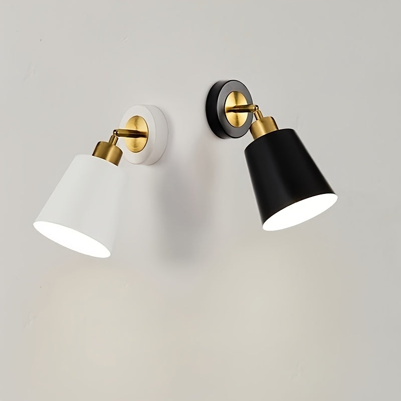 Luz de Aplique de Parede em Metal Moderno | Candeeiro Ajustável para Quarto e Sala