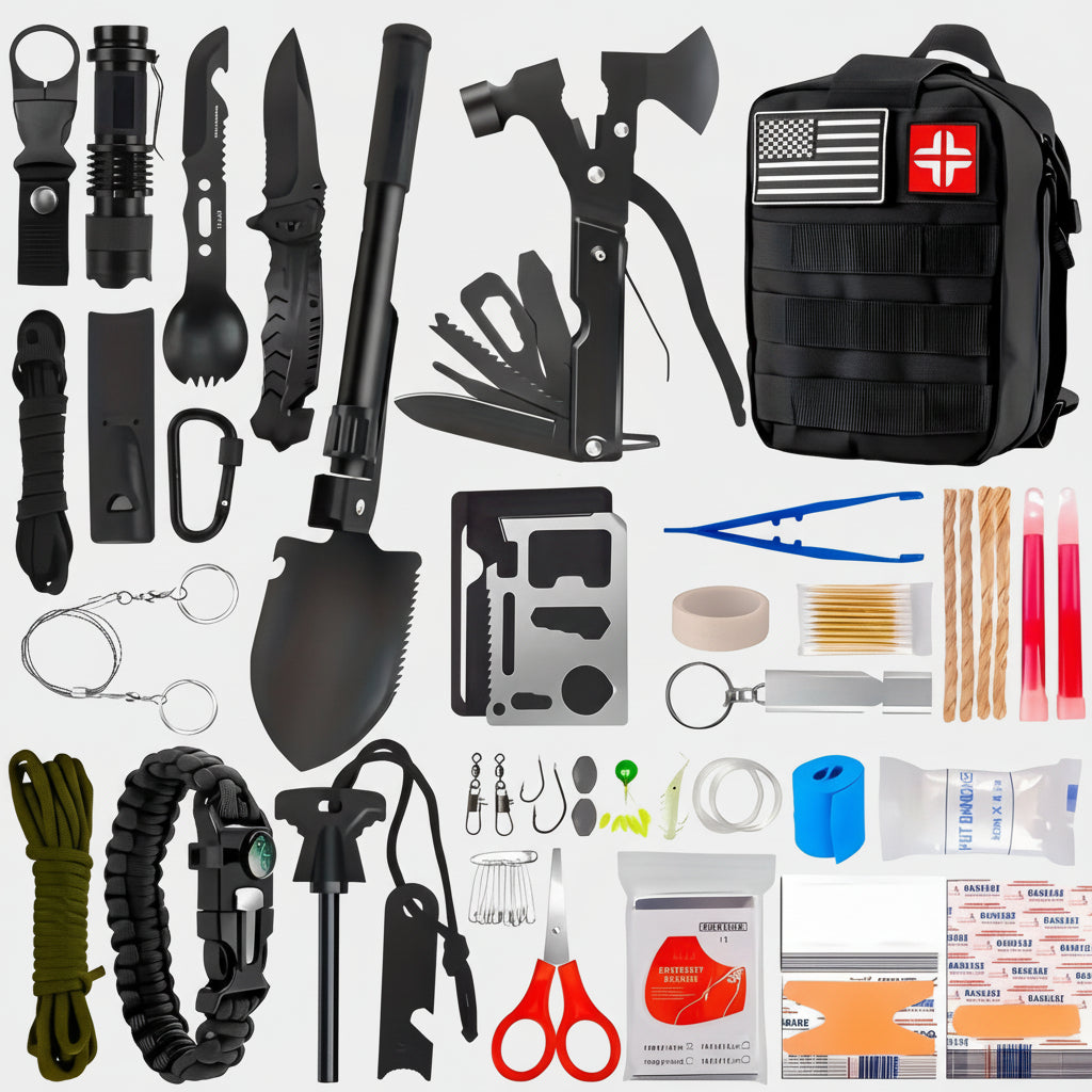 Rucsac Supraviețuire Tactic Outdoor Multi Tool Trusă Prim Ajutor