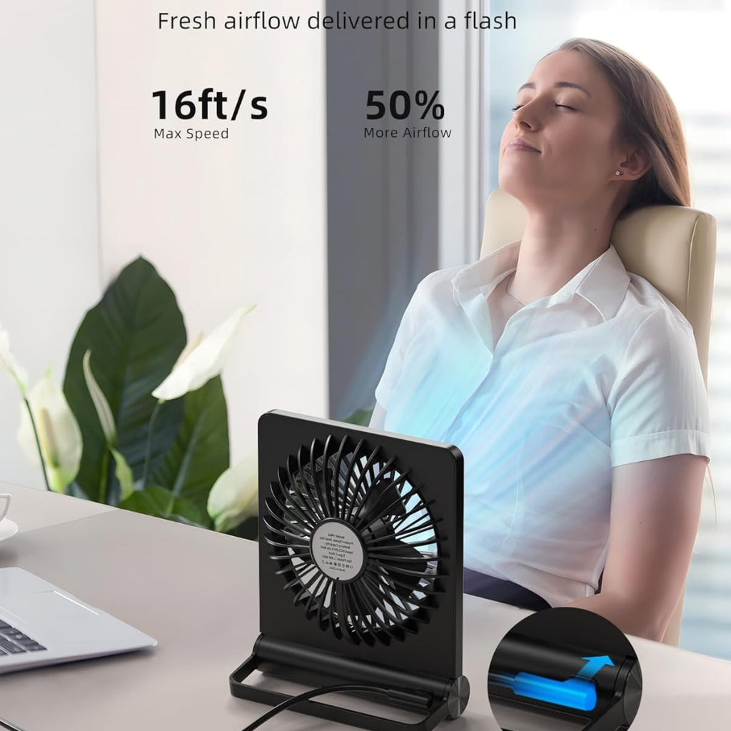 Fan Cooling Box Portable USB Compact Foldable Desktop Clip - Image 4