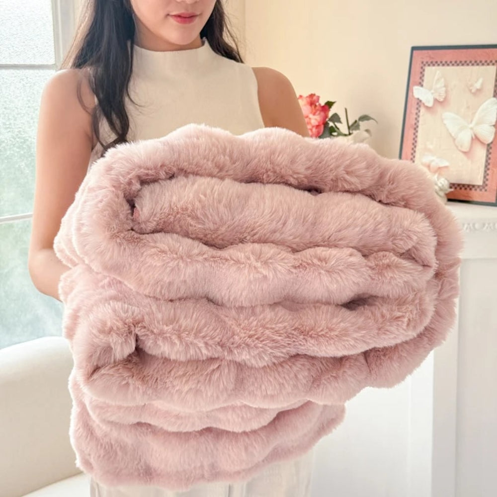 Faux Fur Blanket Cozy Soft Plush Throw - Image 7