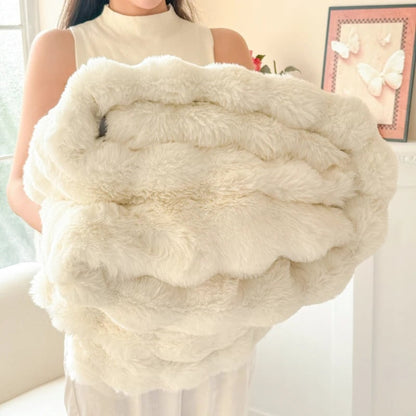 Faux Fur Blanket Cozy Soft Plush Throw - Image 8