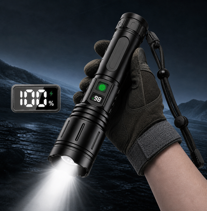 Taschenlampe Wiederaufladbar LED Taktische Leuchte Aluminium Außenstrahl