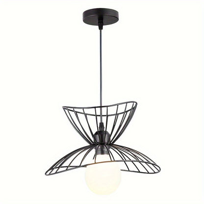Lámpara Colgante Retro Negra | Diseño Industrial Ajustable