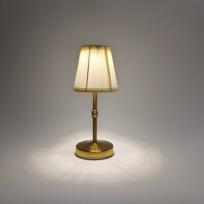 Lampă de masă din alamă antică fără fir | Lumină LED tactilă reîncărcabilă