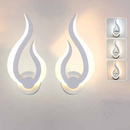 Lámpara de Pared LED Modern Flame | Aplique de 10W Luz Cálida Blanca