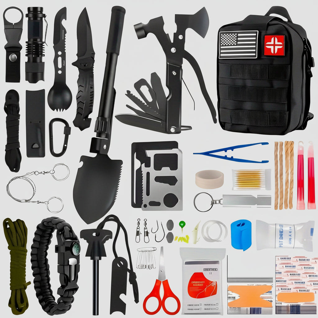 Rucsac Supraviețuire Tactic Outdoor Multi Tool Trusă Prim Ajutor