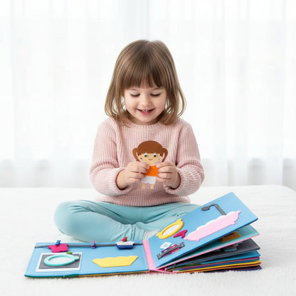 Felt Board Books Toddlers Interactive Learning Toy Set - Image 7
