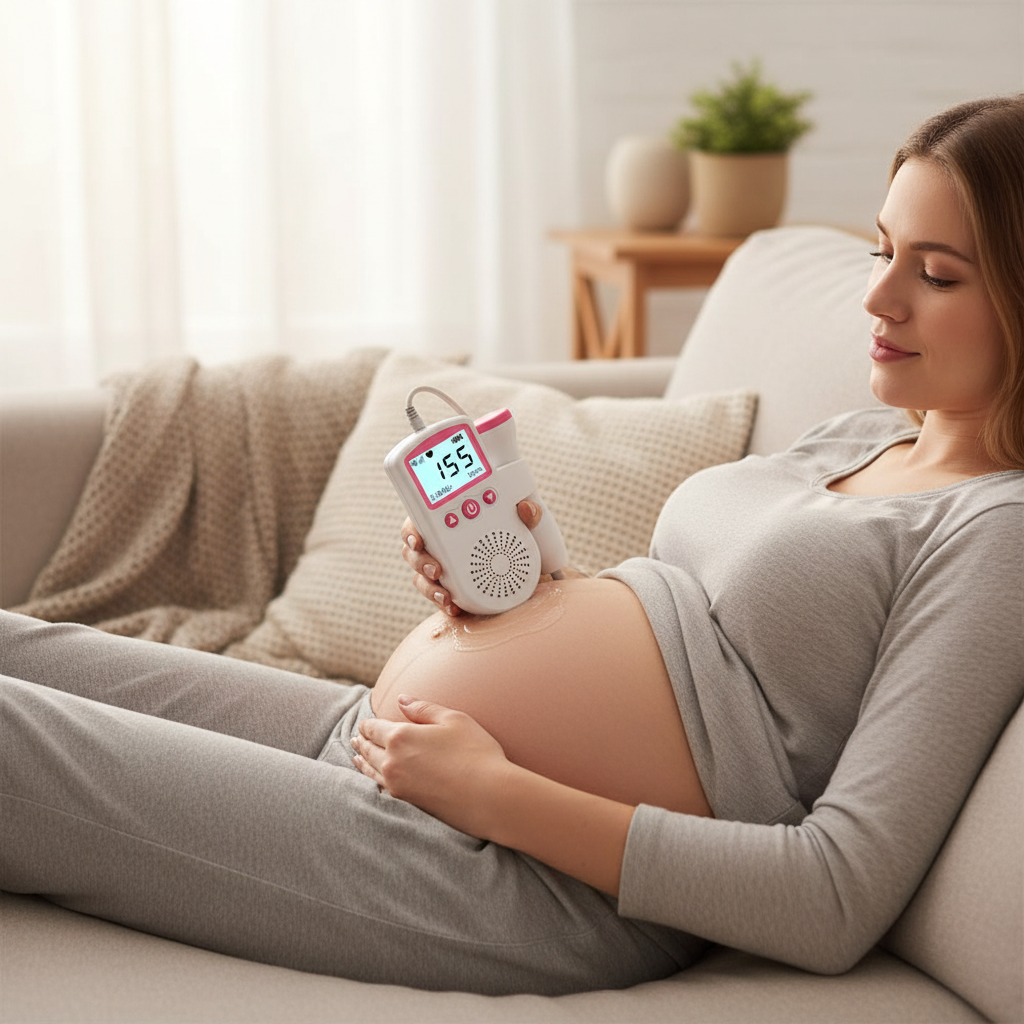 Fetal Heartbeat Monitor Portable Digital Display Device - Image 1