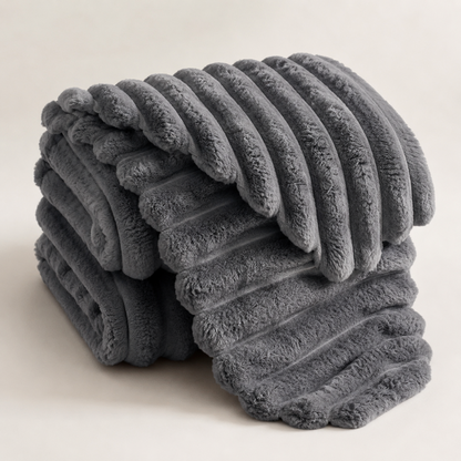 Weiche, kuschelige Fleece-Decke aus Plüsch-Kunstfell